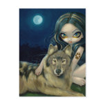 "Wolf Moon" Postcard