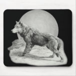 Wolf Moon Profile Mouse Mats