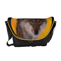 Wolf moon Rickshaw Messenger Bag