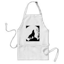 Wolf & Moon Silhoutte Apron