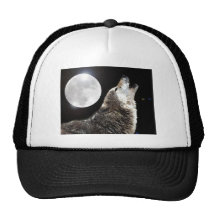 Wolf & Moon Trucker Hat