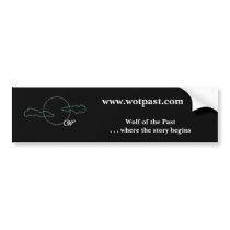 Wolf of the Past Bumper Sticker bumper stickers