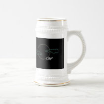 Wolf of the Past logo stein mugs by wotpast Wolf of the Past logo stein mugs