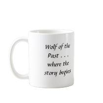 Wolf of the Past mug with cover art