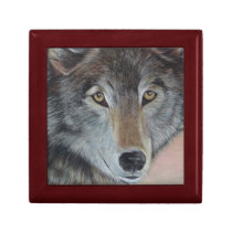 wolf original and unique painting gift box