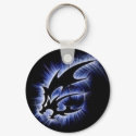wolf outline keychain