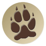 Wolf Paw Print sticker