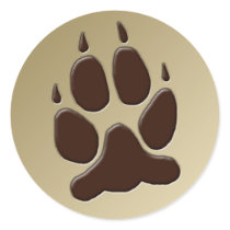 Wolf Paw Print sticker by Nightmareartist Wolf Paw Print sticker
