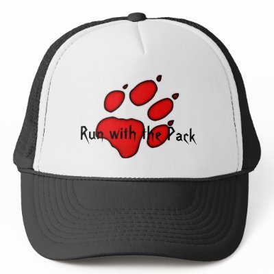 wolf paw, Run with the Pack Hat by spike_wolf