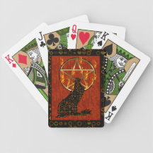 Wolf Pentagram Card Deck