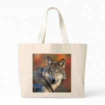 Wolf Photograph Canvas Bags