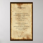 "Wolf Poem" Poetry Poster VII