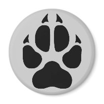 Wolf Print magnets by SgtSchulz Wolf Print magnets
