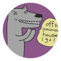 Wolf (purple) stickers