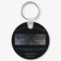 WOLF RIGHT TO LIVE Key-Chain keychains