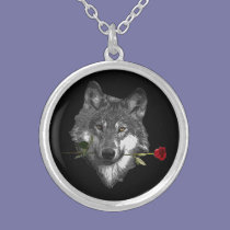 Wolf Rose necklaces