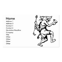 Wolf Shaman Business Card Templates