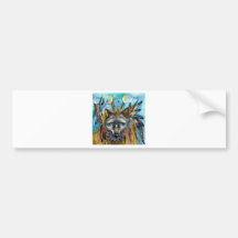 Wolf Shaman Spirit Bumper Sticker