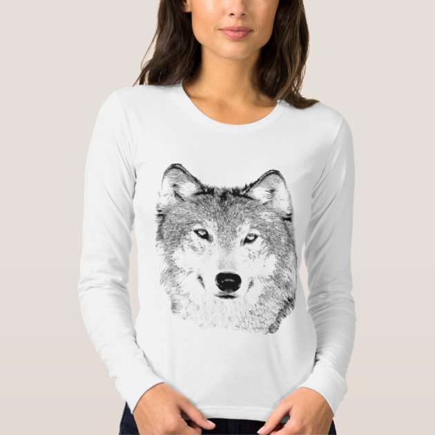 COOTIE Wolf Print Nel Open Collar Shirt+clownpedro.nl