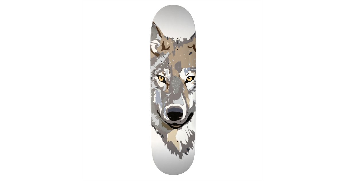 Wolf Skateboard Zazzle