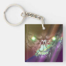 Wolf Skull Acrylic Key Chains