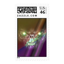 Wolf Skull Postage
