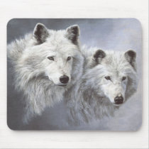 Wolf Snow Buddies Mousepad