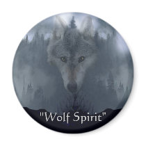 WOLF SPIRIT ~ Magnet by RavenSpiritPrints WOLF SPIRIT ~ Magnet