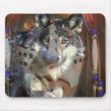 WOLF SPIRIT mousepads by Ghoulgle_Art WOLF SPIRIT mousepads