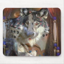 WOLF SPIRIT mousepads by Ghoulgle_Art WOLF SPIRIT mousepads