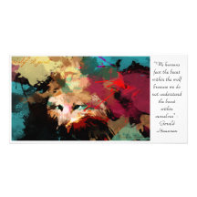 Wolf spirit Series  - Prowling Sunka Customised Photo Card