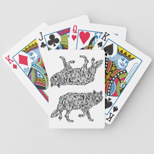 "Wolf Spirit" - Surreal Totem Animal Bicycle Poker Deck