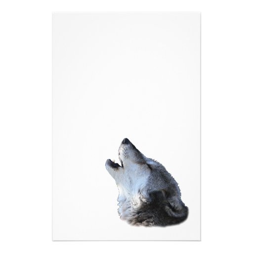 wolf stationery Zazzle