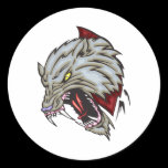 Wolf Round Sticker