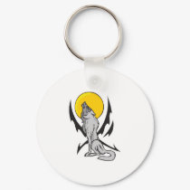 Wolf Tattoo Design keychains