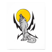 Wolf Tattoo Design posters