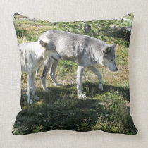 Wolf Throw Pillow pillows