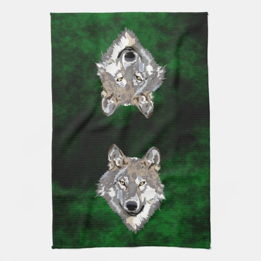 Wolf Towel Zazzle