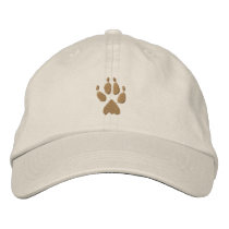 Wolf Track Embroidered Hat