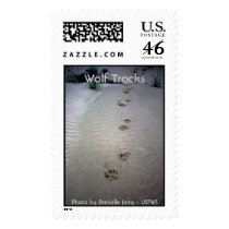 Wolf Tracks atNogahabara Sand Dunes Postage Stamp