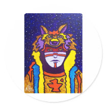 Wolf Walking by Piliero stickers