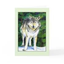 Wolf Wilderness Greeting Card