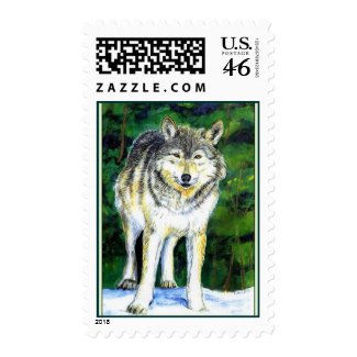 Wolf Wilderness Stamp stamp