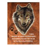 Wolf, Wolves Animal Totem, Nature Guide Postcard