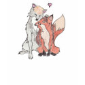 Wolf X Fox t-shirts by crimsonskyr Wolf X Fox t-shirts