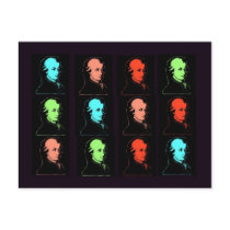 Wolfgang Amadeus Mozart Collage Post Card