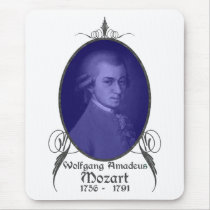 Wolfgang Amadeus Mozart Mouse Pads