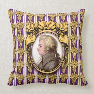 Wolfgang Amadeus Mozart Pillow