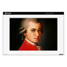 Wolfgang Amadeus Mozart portrait Decal For Laptop