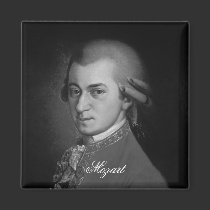 Wolfgang Amadeus Mozart Portrait magnets